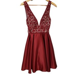 Blondie Nites Embellished Formal Prom Dress - image 1